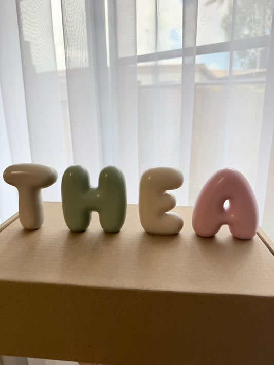 Standing 3D Bubble Letters