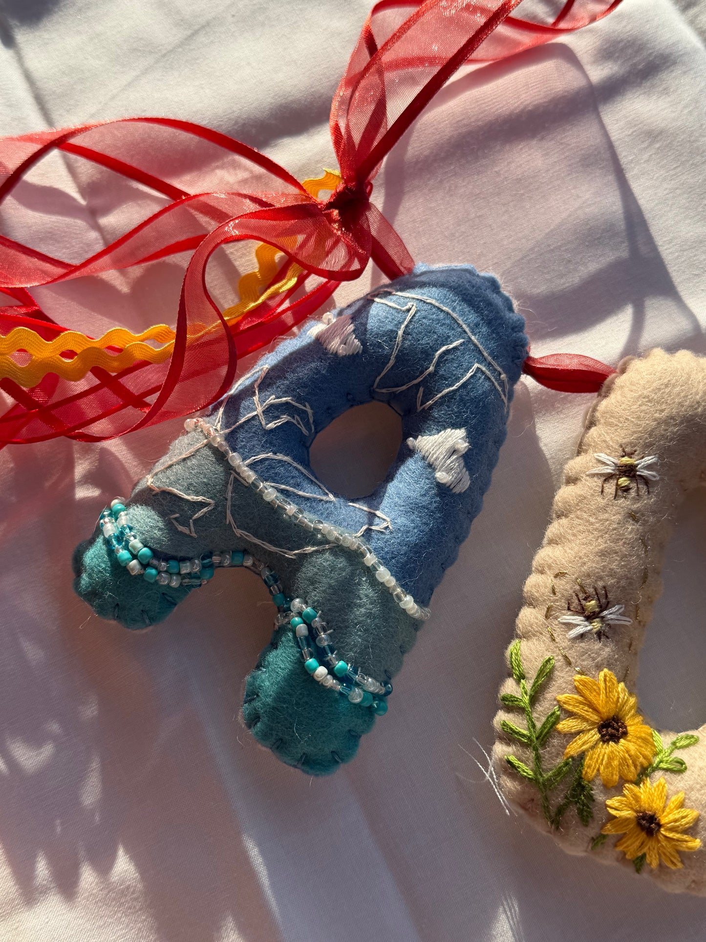 Personalised Hand-Stitched Felt Name Banner