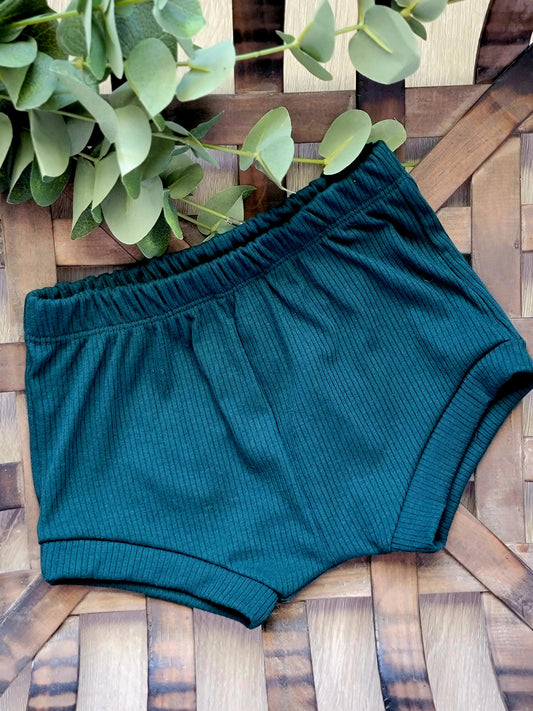 Evergreen Rib- Ray Shorties